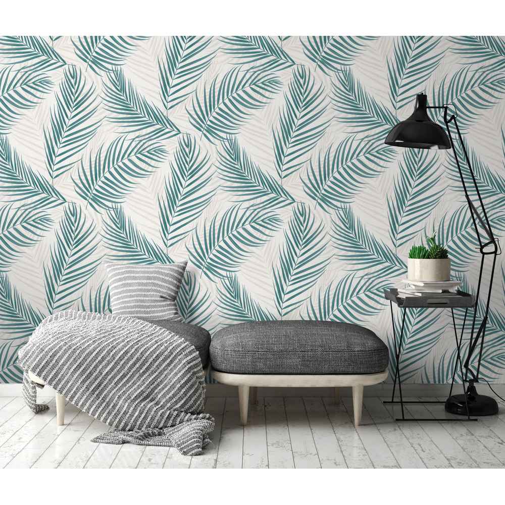 Erismann Fashion for walls 3 by Guido Maria Kretschmer 1022119 Muster/Motiv creme petrol
