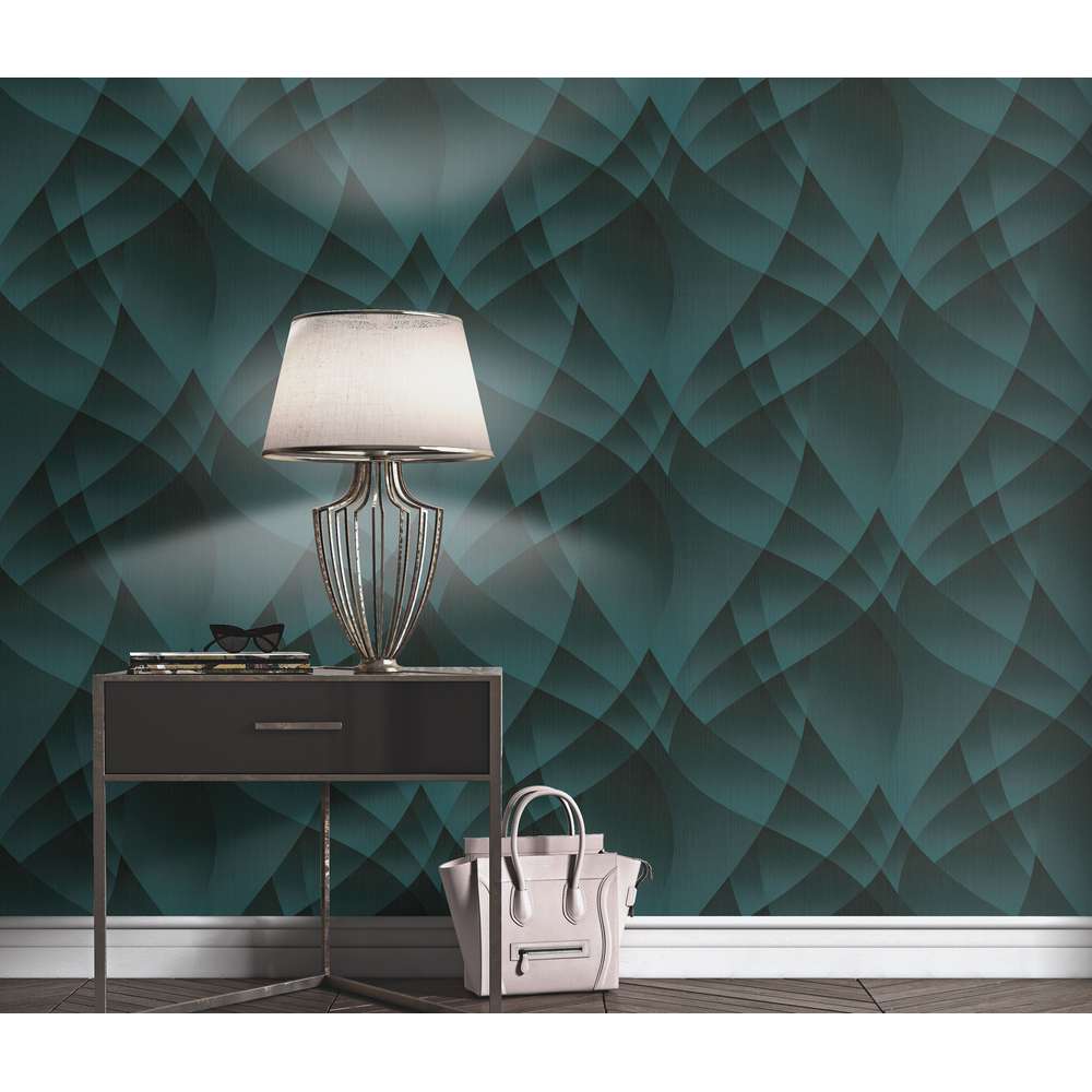 Erismann Fashion for walls 4 by Guido Maria Kretschmer 10374-18 modern türkis