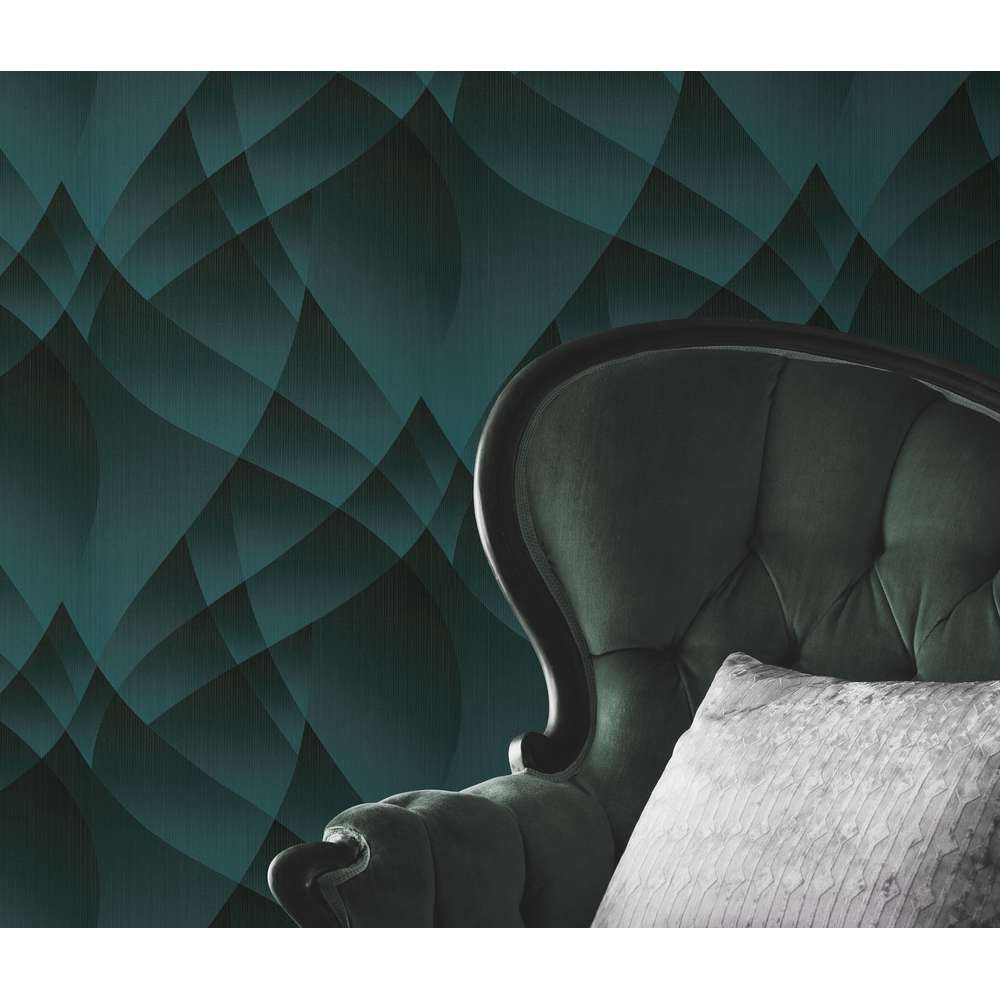 Erismann Fashion for walls 4 by Guido Maria Kretschmer 10374-18 Modern petrol