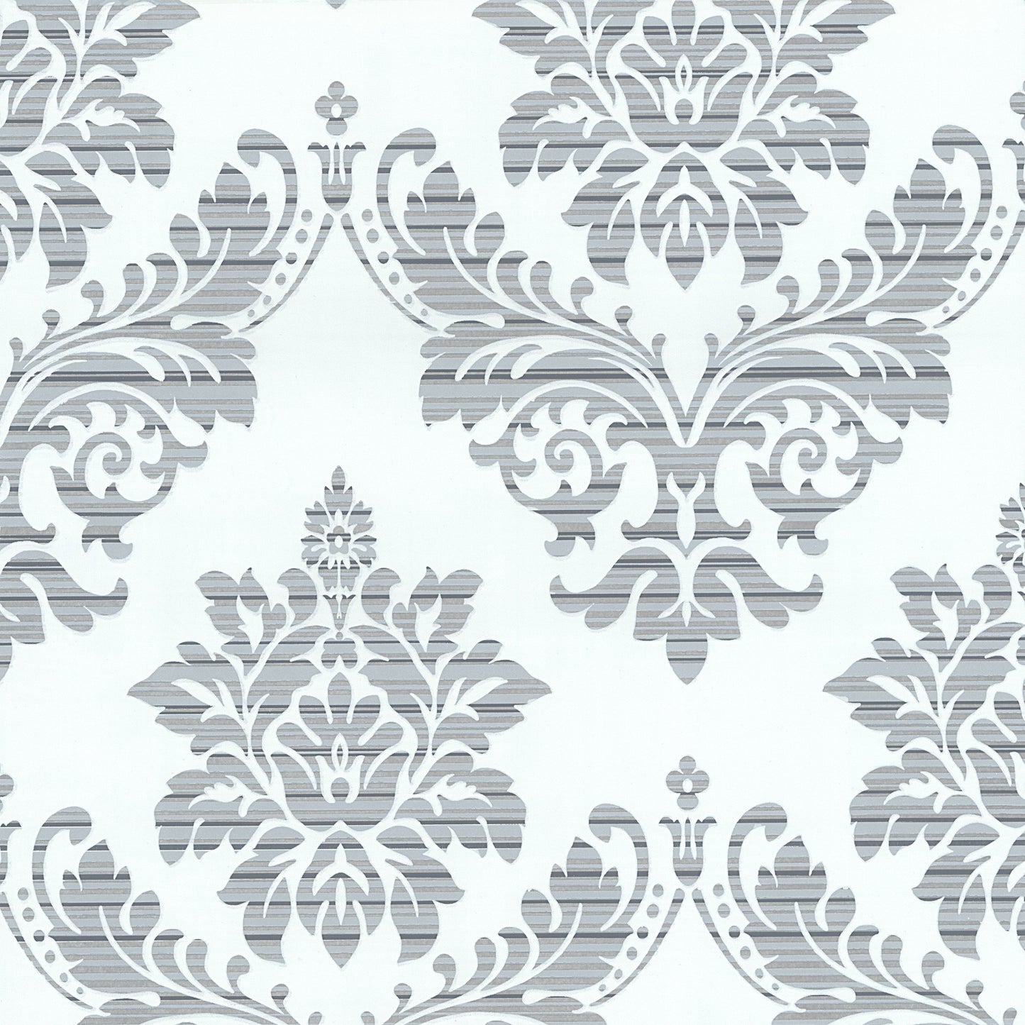 P+S Glamour by Catherine Lansfield Vlies Tapete 13373-24 Barock Ornamente creme silber