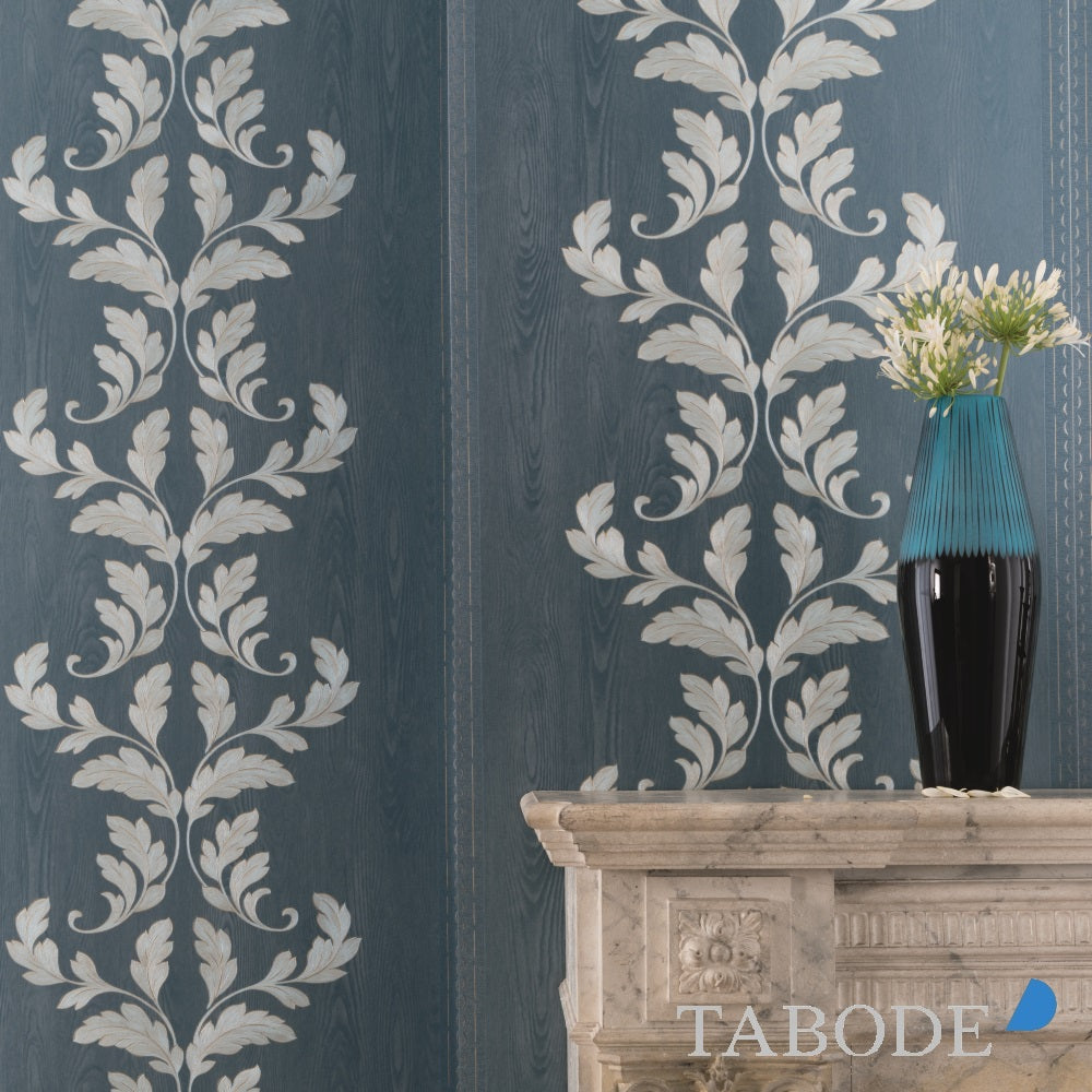 Marburg Opulence Classic Vlies Tapete 58253 Floral silber grau metallic