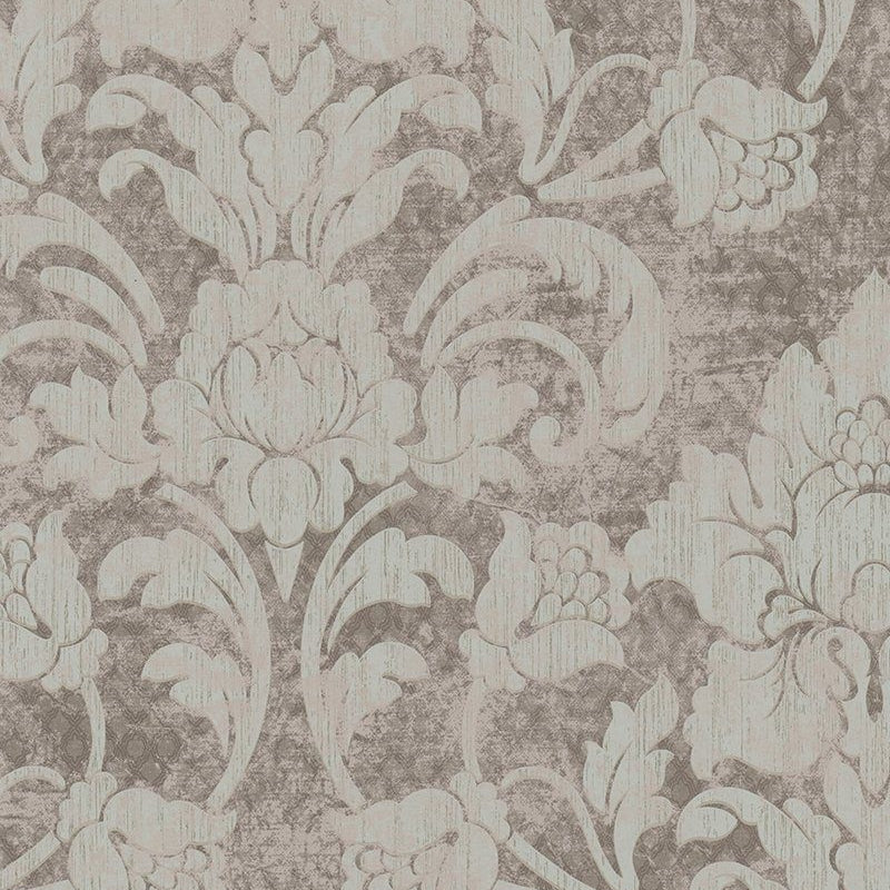 Marburg Catania Vlies Tapete 58628 Barock Floral grau gold metallic