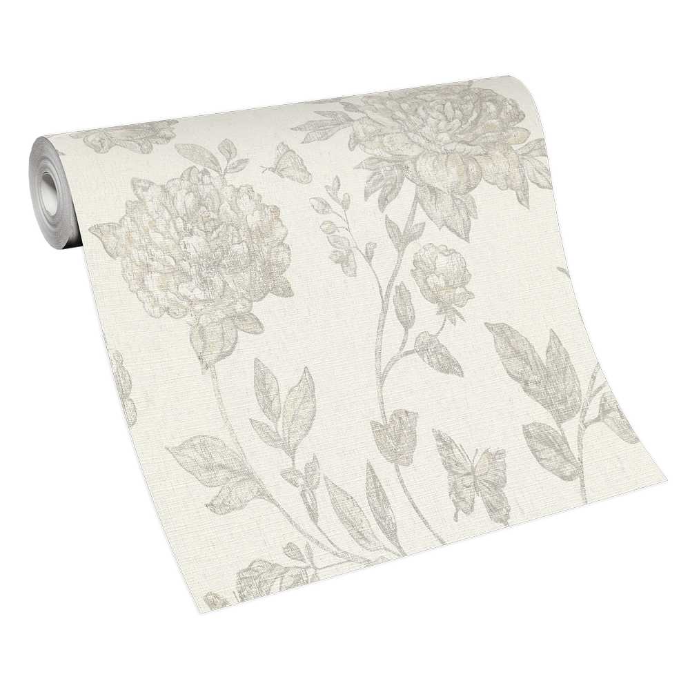 Erismann Vintage Vlies Tapete 633531 Muster/Motiv grau