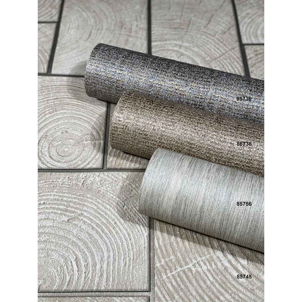 Marburg Natural Opulence Vlies Tapete 85736 Uni Struktur braun gold metallic