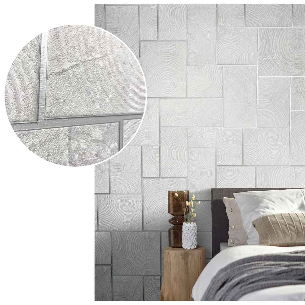 Marburg Natural Opulence Vlies Tapete 85746 Natur weiß grau