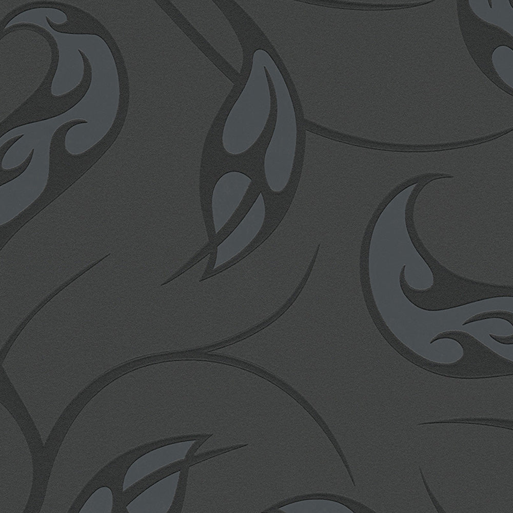 A.S. Creation Contzen 4 Vlies Tapete 955253 Design Floral schwarz