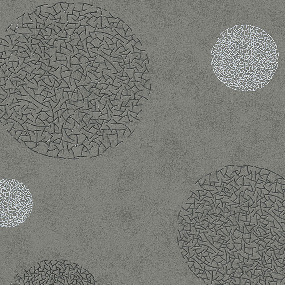 A.S. Creation Life 3 Vlies Tapete 960403 Grafik grau metallic