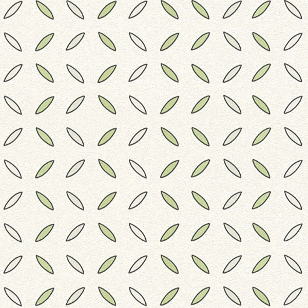 A.S. Creation AP 2000 Vlies Tapete 960633 Grafik grün metallic weiß