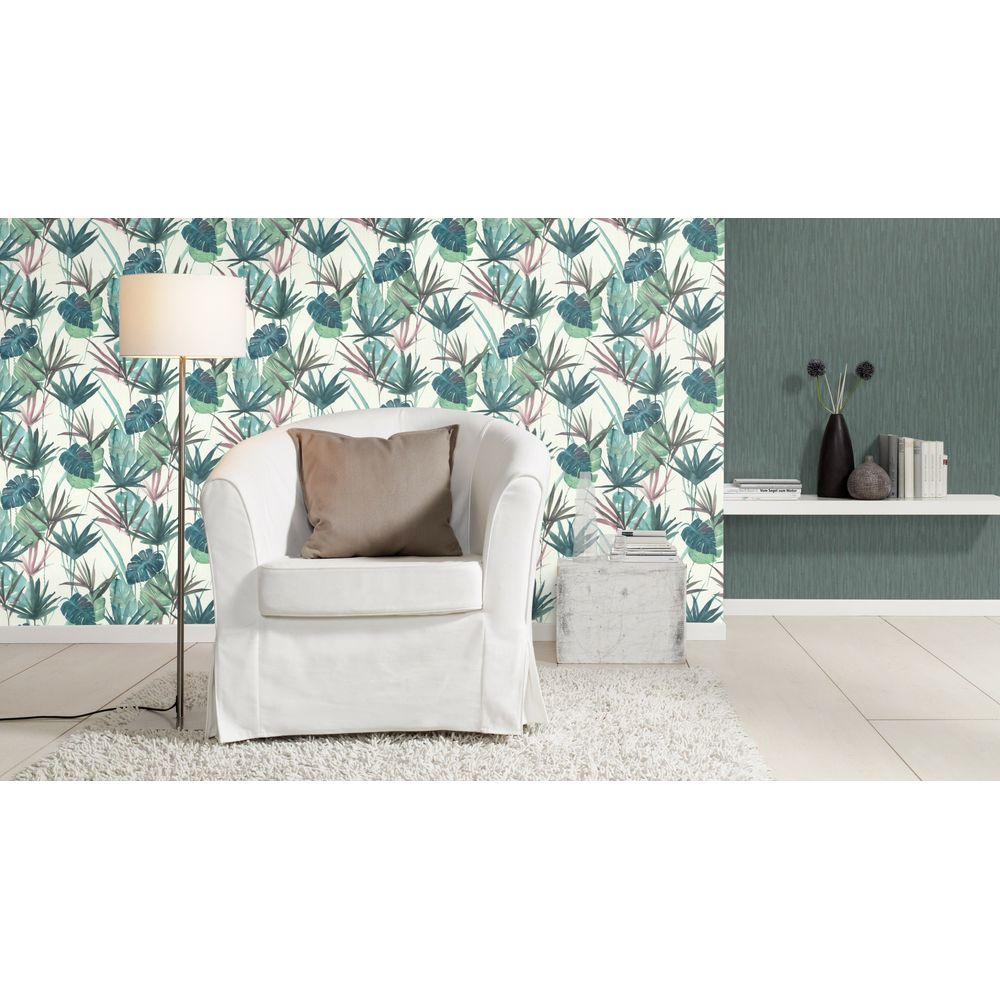 Rasch BARBARA Home Collection II Vlies Tapete 536355 Uni grün