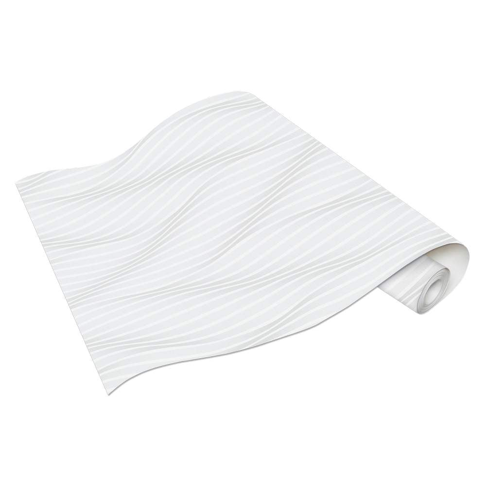 Erismann Trésor Vlies Tapete 1003310 Wellen Modern weiß grau