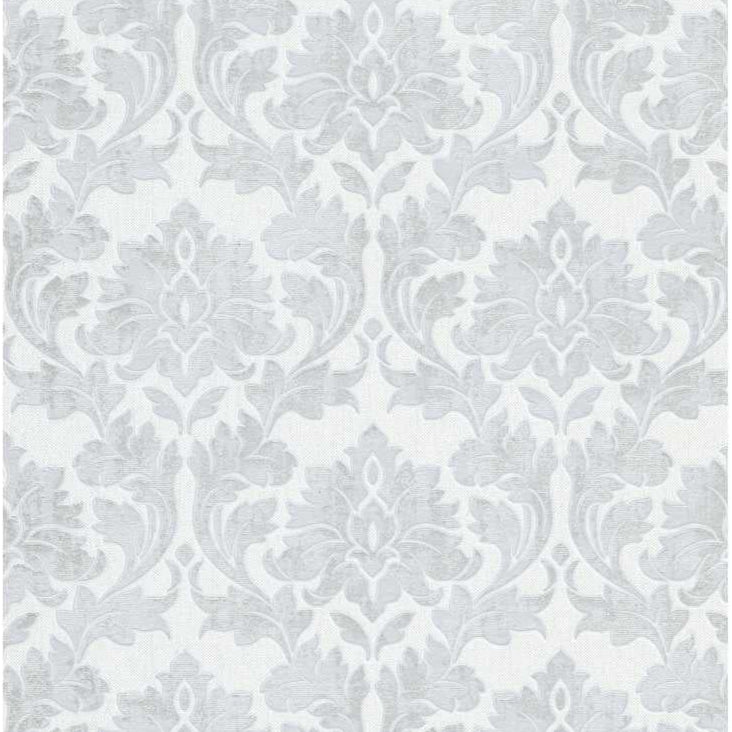 Erismann Timeless Vlies Tapete 1007031 Barock weiß grau Glitter