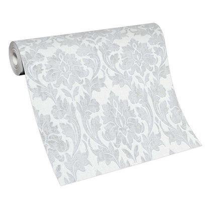 Erismann Timeless Vlies Tapete 1007031 Barock weiß grau Glitter