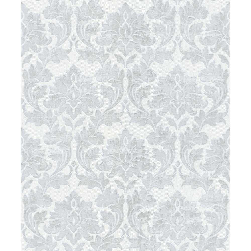 Erismann Timeless Vlies Tapete 1007031 Barock weiß grau Glitter