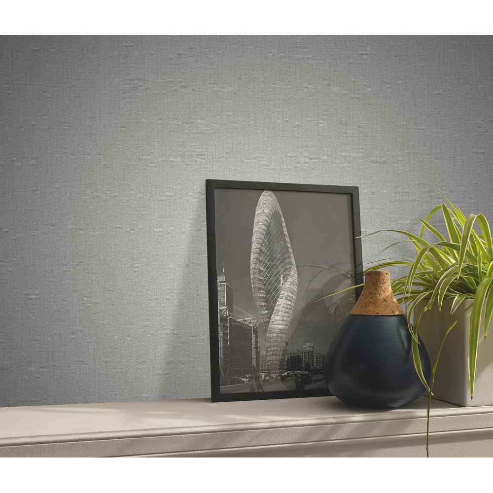 Erismann Spotlight Vlies Tapete 10108-29 / 12073-29 Uni silber