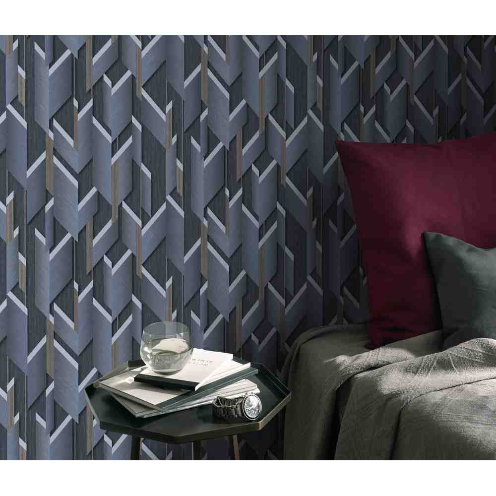 Erismann Fashion for walls 2 Vlies Tapete 10145-08 Muster/Motiv blau