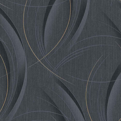 Erismann Fashion for walls 3 by Guido Maria Kretschmer  1021815 Streifen/Wellen schwarz