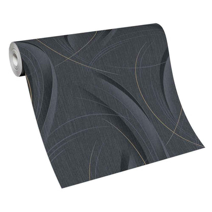 Erismann Fashion for walls 3 by Guido Maria Kretschmer  1021815 Streifen/Wellen schwarz