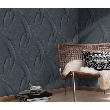 Erismann Fashion for walls 3 by Guido Maria Kretschmer  1021815 Streifen/Wellen schwarz