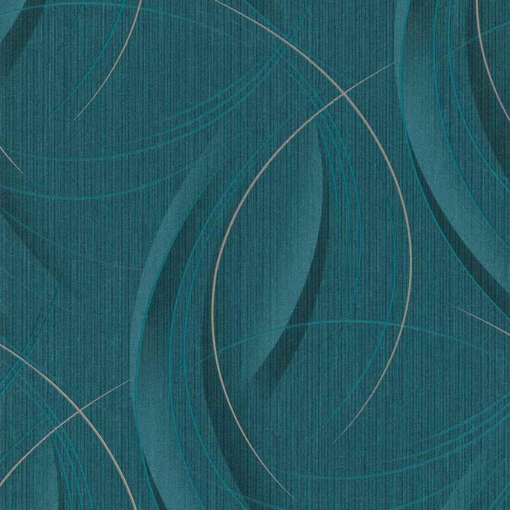 Erismann Fashion for walls 3 by Guido Maria Kretschmer  1021819 Streifen/Wellen türkis