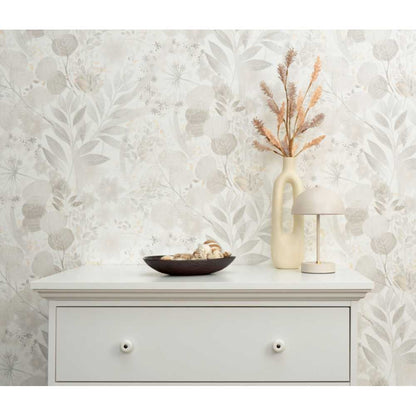 Erismann Secret Garden Vlies Tapete 10506-31 Floral grau