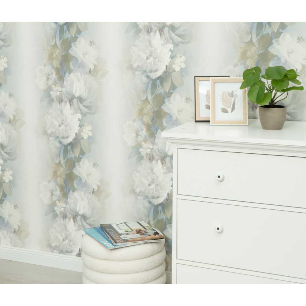 Erismann Aurora Vlies Tapete 10513-08 Floral blau