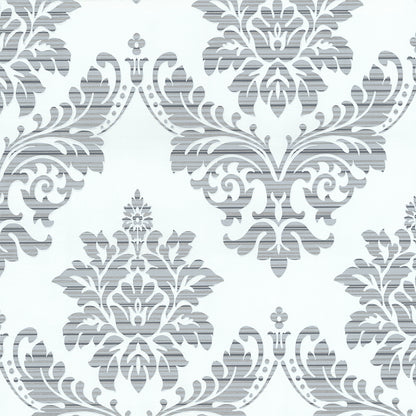 P+S Glamour by Catherine Lansfield Vlies Tapete 13373-24 Barock Ornamente creme silber