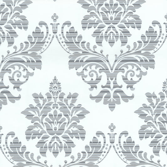 P+S Glamour by Catherine Lansfield Vlies Tapete 13373-24 Barock Ornamente creme silber