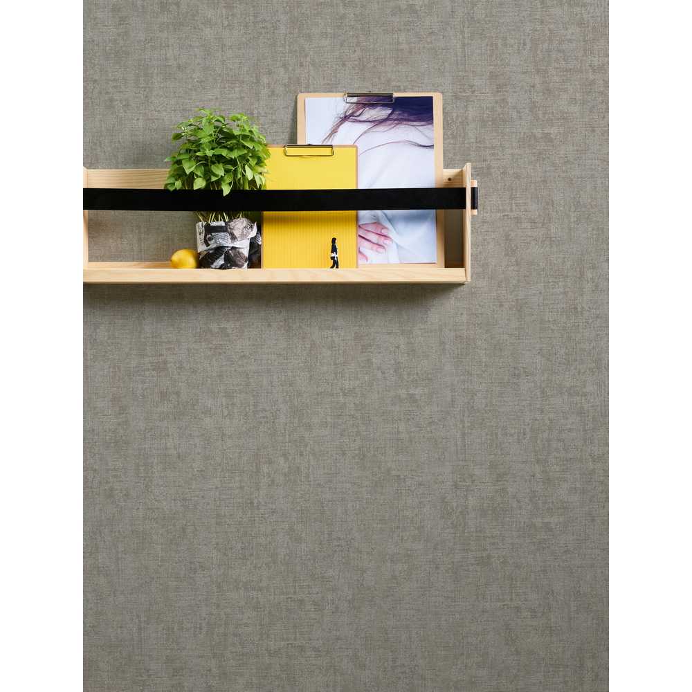 A.S. Création Cuba Vlies Tapete 322616 Struktur Uni braun metallic