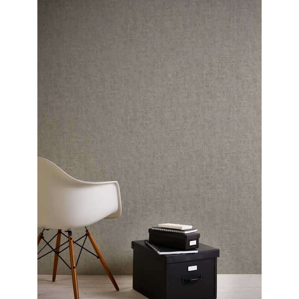A.S. Création Cuba Vlies Tapete 322616 Struktur Uni braun metallic