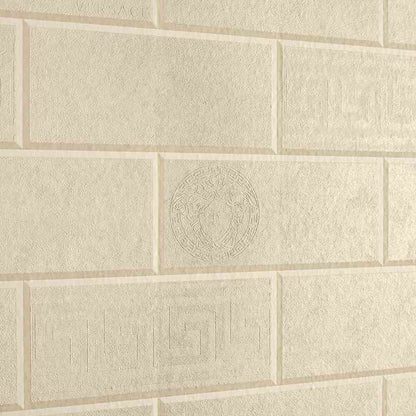 A.S. Creation Versace 3 Vlies Tapete  343225 Stein Beige Creme