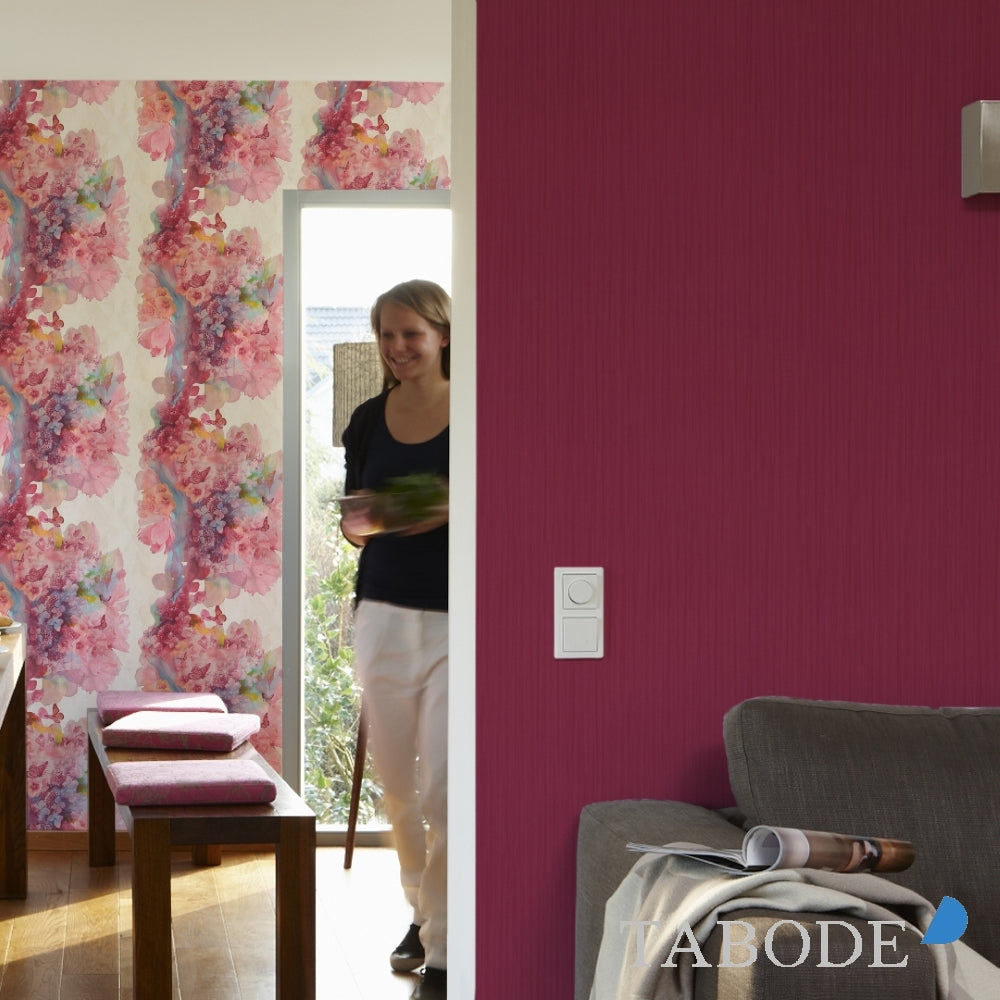 A.S. Creation Free Nature Vlies Tapete 344534 Uni rot