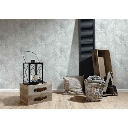 A.S. Creation Hygge Vlies Tapete 363851 Textil Floral beige grau