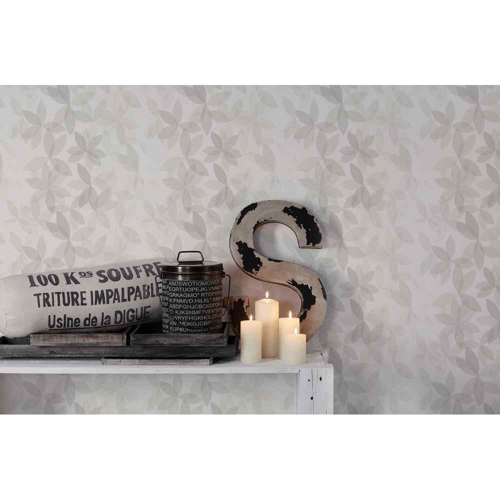 A.S. Creation Esprit 14 Vlies Tapete 366741 Modern Grafisch Floral Weiß Grau