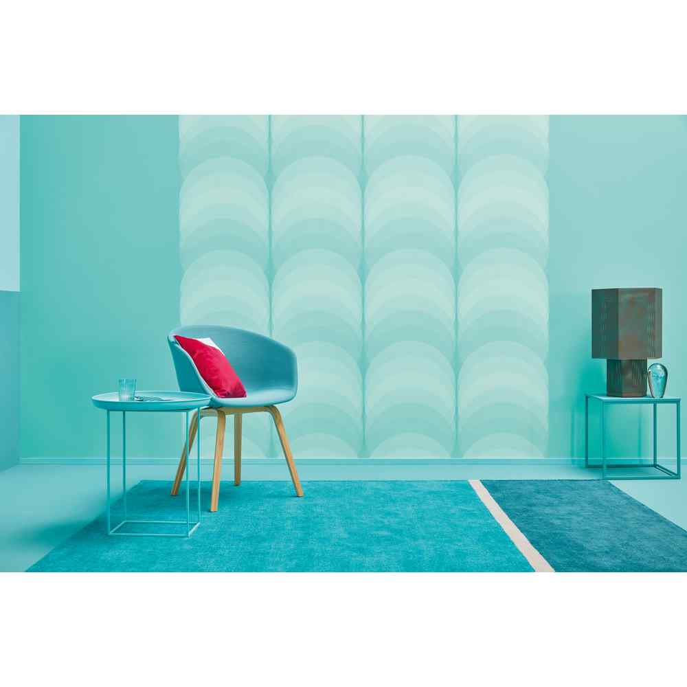 A.S. Creation Esprit 14 Vlies Tapete 366753 Modern Grafisch Natur Blau Grün