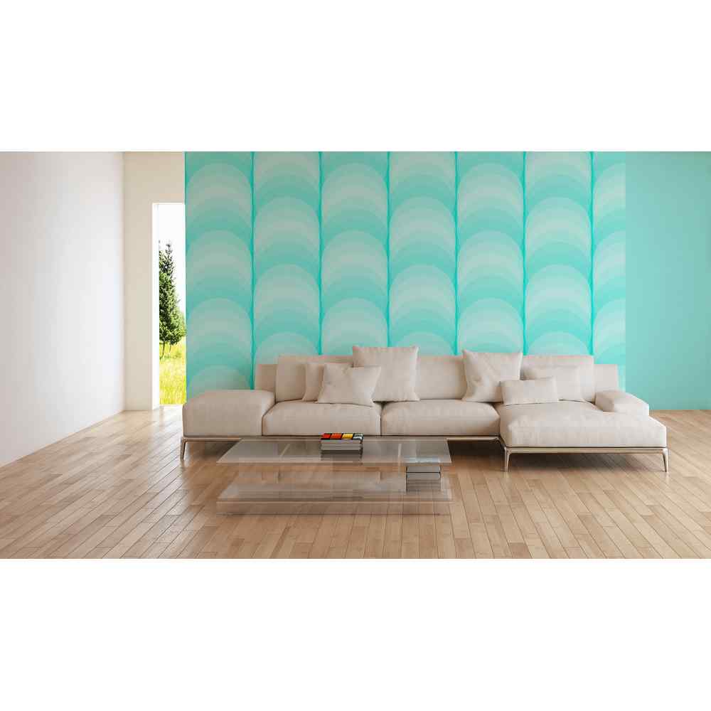 A.S. Creation Esprit 14 Vlies Tapete 366753 Modern Grafisch Natur Blau Grün