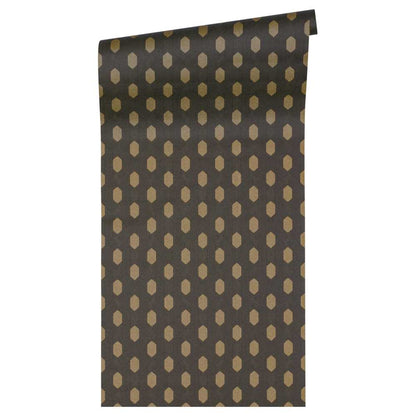Architects Paper Absolutely Chic Vlies Tapete 36973-5 Modern Grafisch metallic schwarz braun