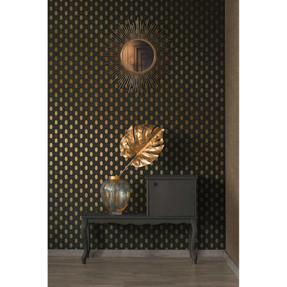 Architects Paper Absolutely Chic Vlies Tapete 36973-5 Modern Grafisch metallic schwarz braun