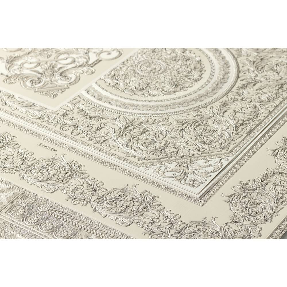 A.S. Creation Versace 4 Vlies Tapete 370485 Classic Ornament grau metallic weiß
