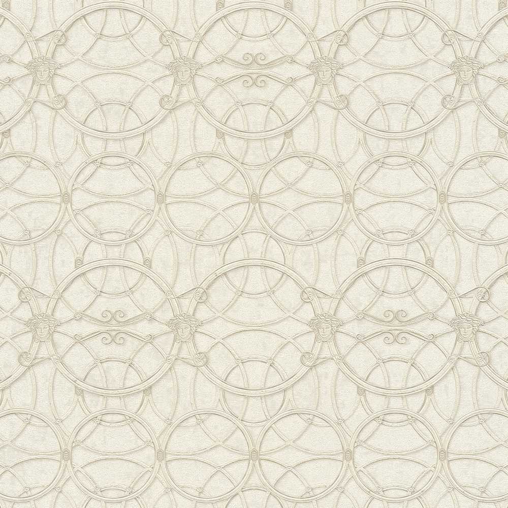 A.S. Creation Versace 4 Vlies Tapete 370493 Classic Ornament Modern creme weiß metallic metallic