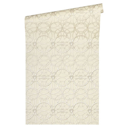 A.S. Creation Versace 4 Vlies Tapete 370493 Classic Ornament Modern creme weiß metallic metallic
