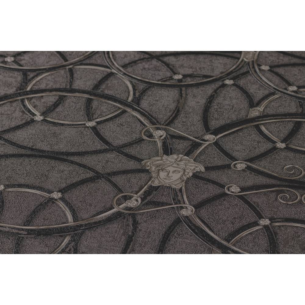 A.S. Creation Versace 4 Vlies Tapete 370494 Classic Ornament Modern schwarz silber metallic