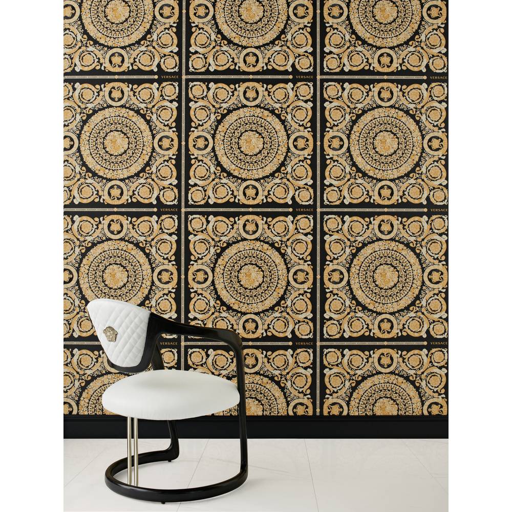 A.S. Creation Versace 4 Vlies Tapete 370553 Modern Grafik Ornament Classic beige creme gold schwarz