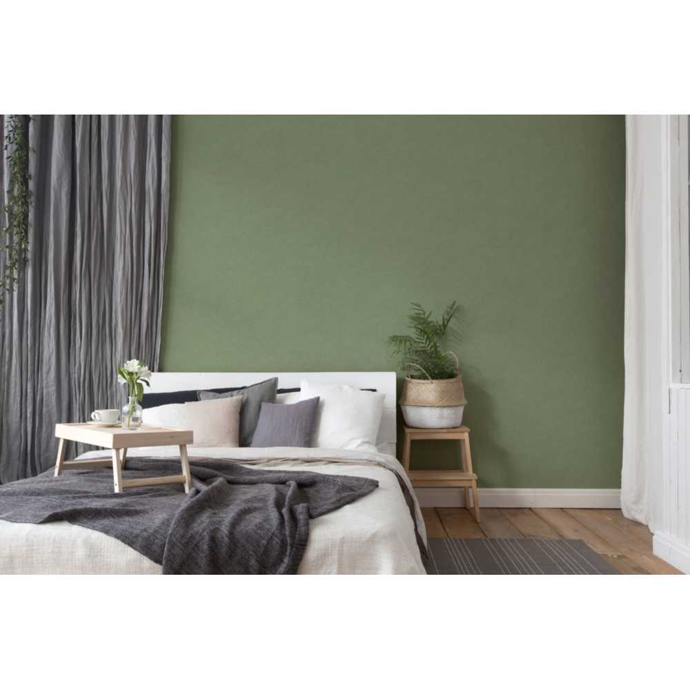 A.S. Creation Colourful World Vlies Tapete 371787 Uni grün