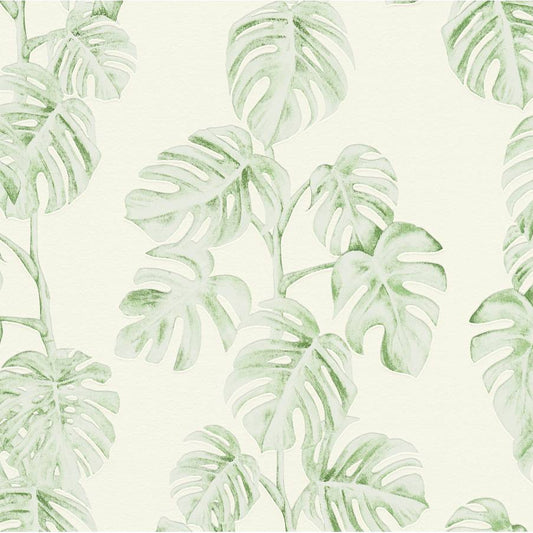 A.S. Creation Greenery Vlies Tapete 372813 Floral grün weiß