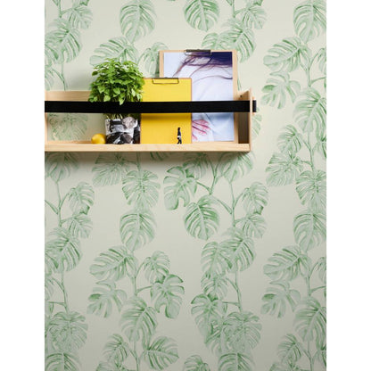 A.S. Creation Greenery Vlies Tapete 372813 Floral grün weiß