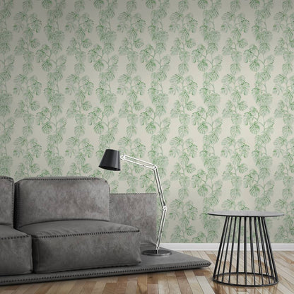 A.S. Creation Greenery Vlies Tapete 372813 Floral grün weiß