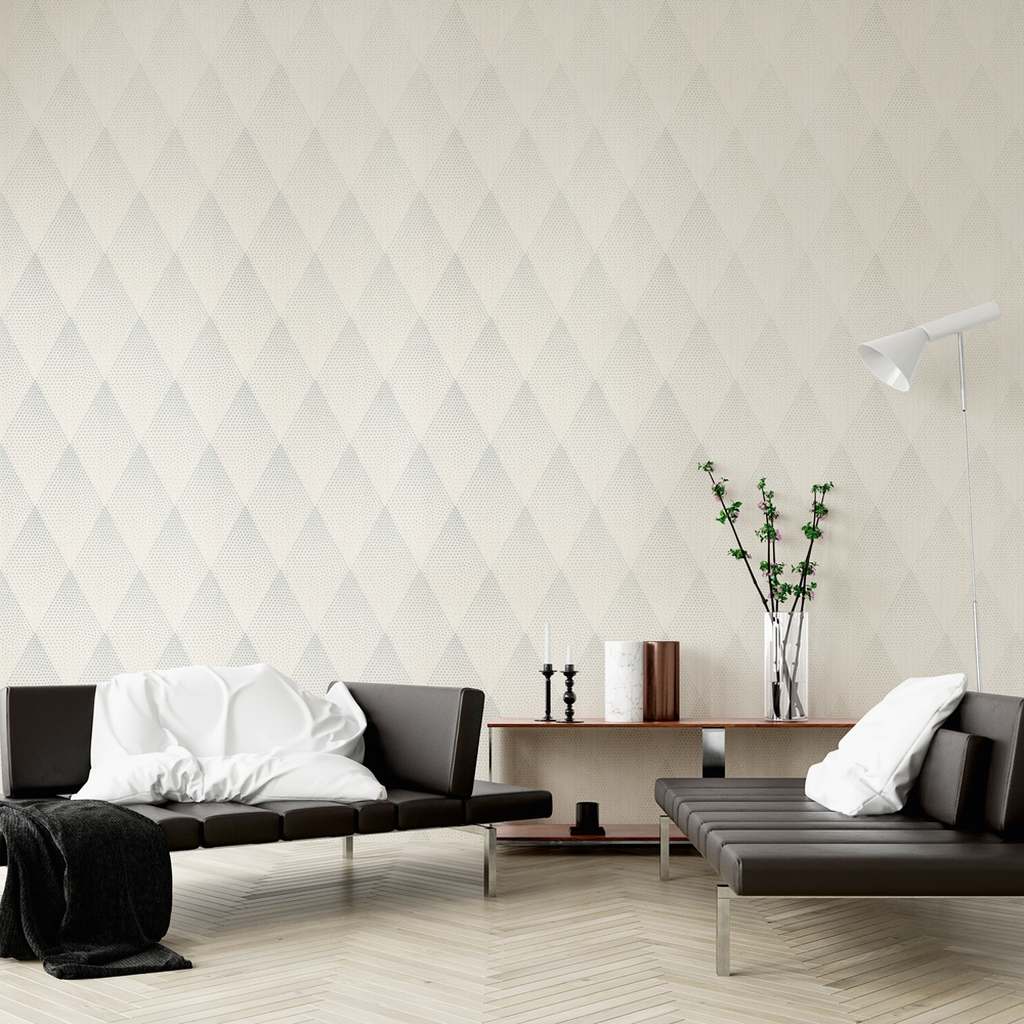 A.S. Creation New Walls Vlies Tapete 374192 Modern  Grafik weiß grau metallic