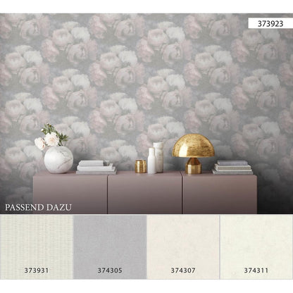 A.S. Creation New Walls Vlies Tapete 374307 Floral  Uni creme weiß