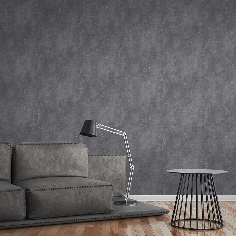 A.S. Création Greyvolution Vlies Tapete 378403 Uni Modern anthrazit