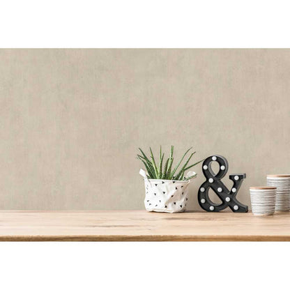 A.S. Création Cuba Vlies Tapete 380245 Uni beige